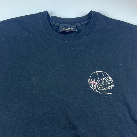 The Kooples Embroidered Skull Shirt S108-20 - Picture 4 of 5